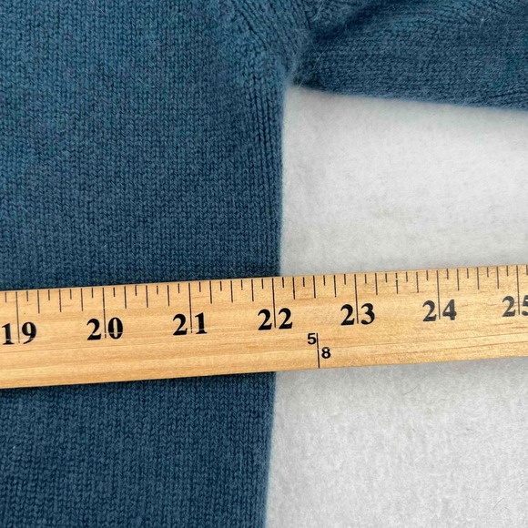 Banana Republic Sweater Mens Blue Cashmere V Neck Long Sleeve Size Large - Picture 7 of 8
